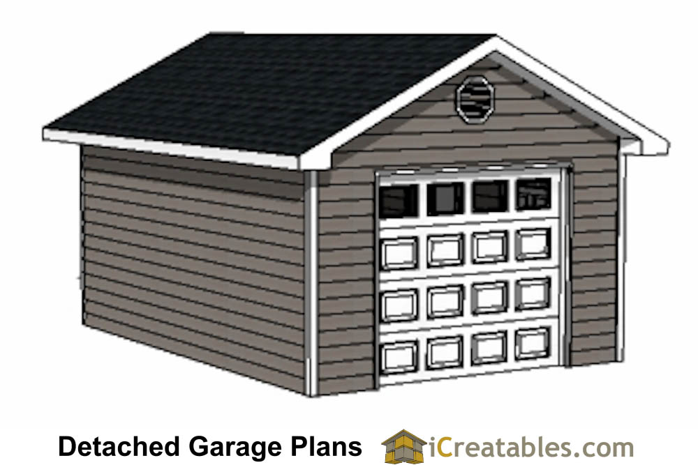 14x20 garagefront left elevation